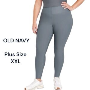 Old Navy Extra High-Waisted PowerSoft Sculpt 7/8 Legging Grey Size XXL